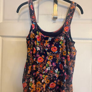 Women's Elena Wang Floral Maxi Dress S/P deep Purple /blue Multi-color